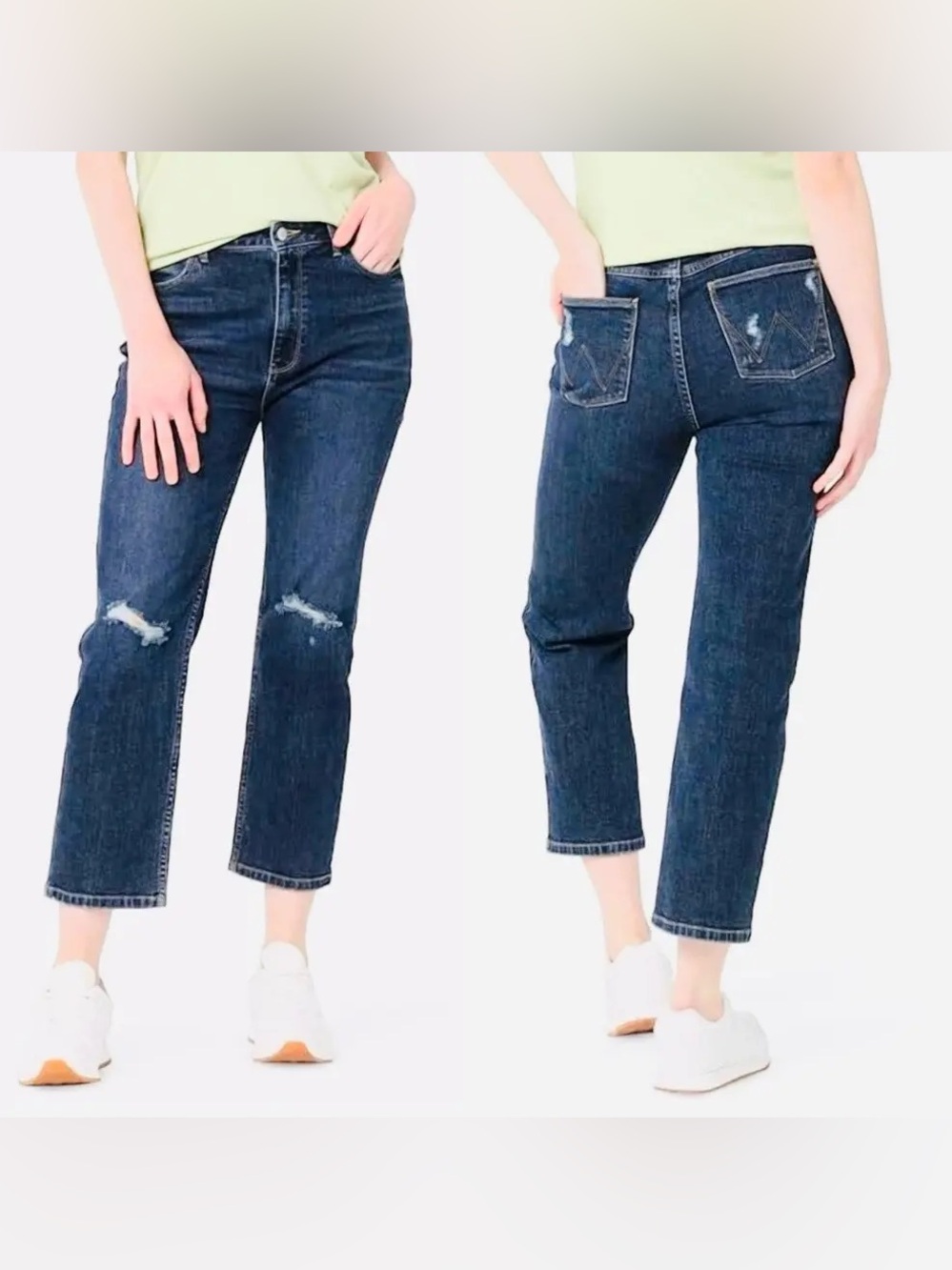Wrangler High Rise True Straight Crop‎ Jeans